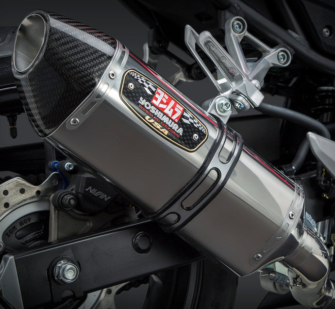 EXHAUST SIGNATURE R-77 SLIP-ON SS-SS-CF 12551E0520 image 1