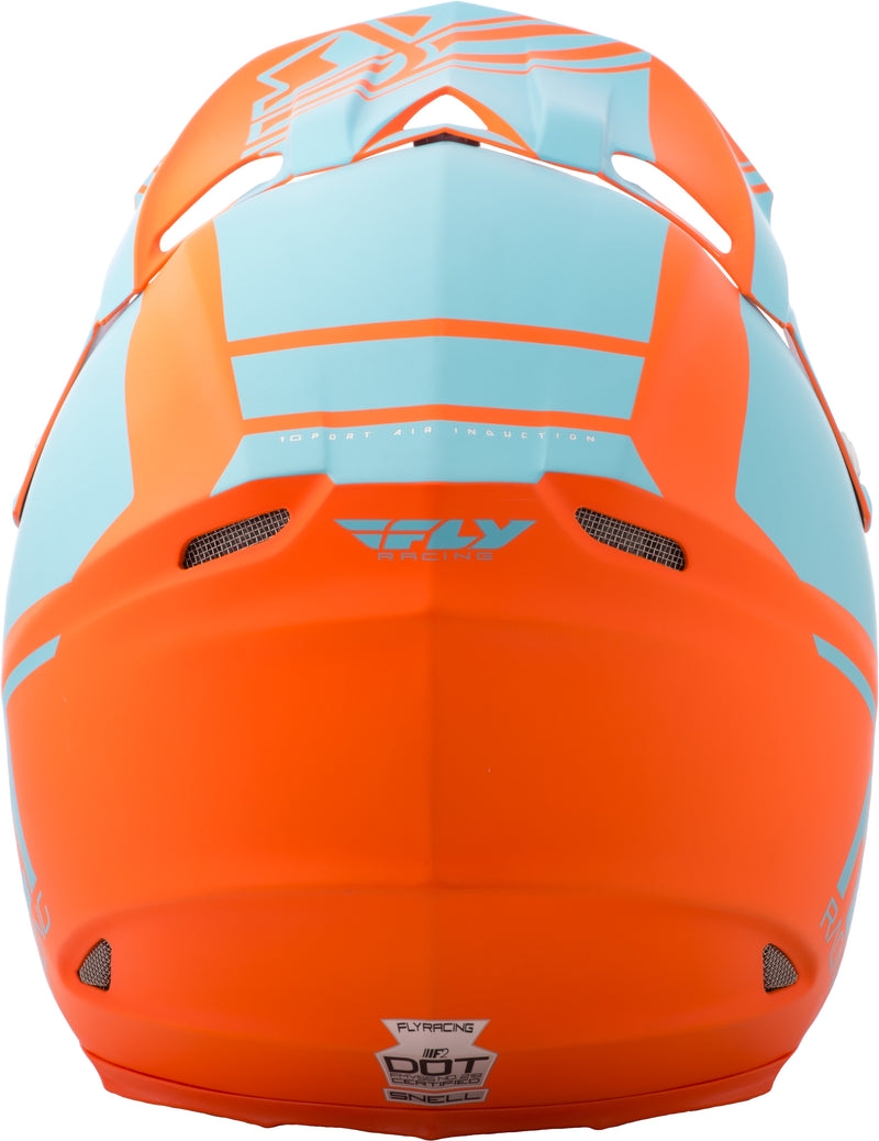 Load image into Gallery viewer, F2 CARBON REWIRE HELMET MATTE LIGHT BLUE/ORANGE XS 73-4168-1-XS image 3
