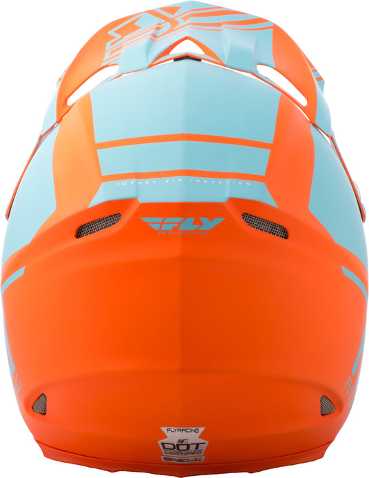 F2 CARBON REWIRE HELMET MATTE LIGHT BLUE/ORANGE 2X 73-4168-6-2X image 3