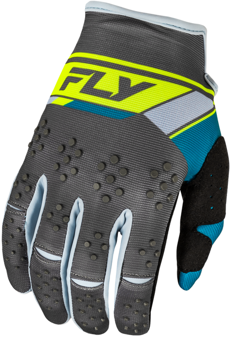 YOUTH KINETIC PRIX GLOVES CHARCOAL/HI-VIS YS 377-411YS image 1