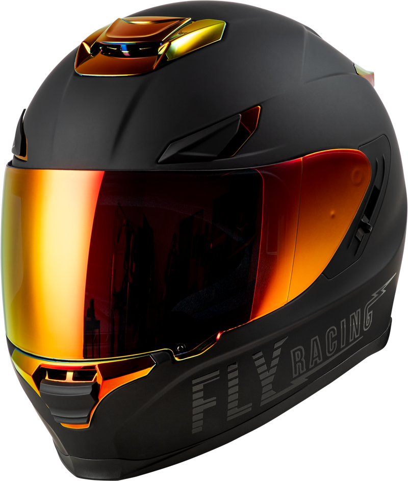 Load image into Gallery viewer, SENTINEL RECON HELMET MATTE BLACK/FIRE CHROME SM 73-8427S image 1
