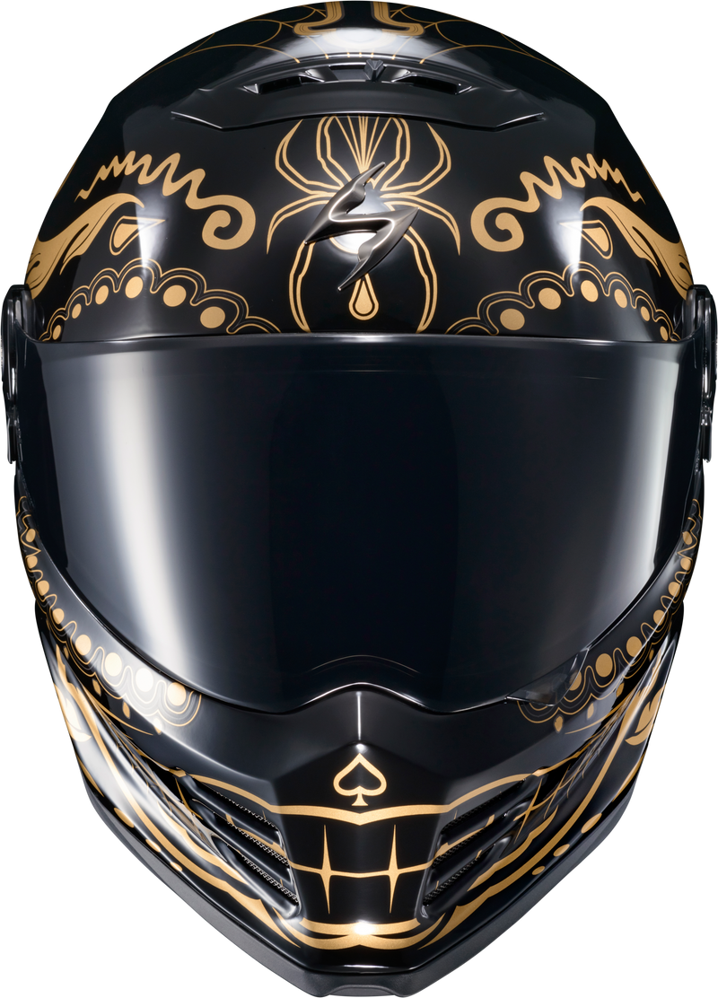 Load image into Gallery viewer, COVERT FX FULL FACE HELMET EL MALO GOLD/GLOSS BLACK SM CFX-1213 image 4
