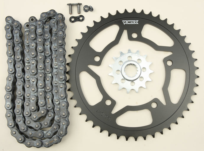 SPROCKET/CHAIN KIT STL/STL 15/47T SIL SX3 520-112L BLK CK6292 image 1
