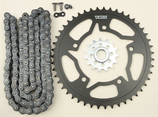 SPROCKET/CHAIN KIT STL/STL 15/47T SIL SX3 520-112L BLK CK6292 image 1