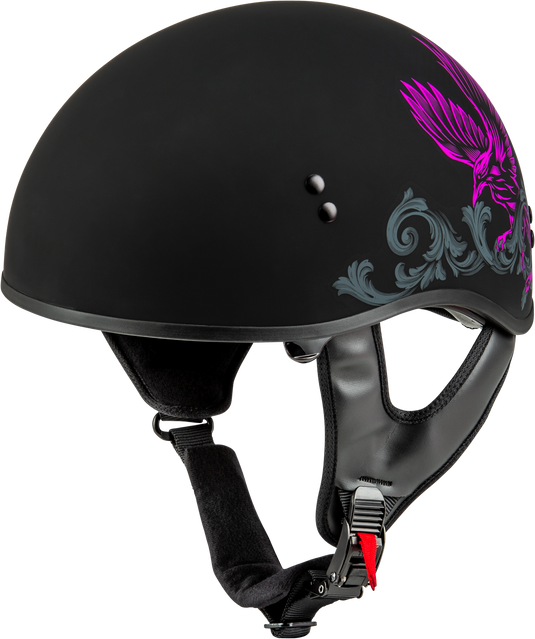 HH-65 CORVUS HELMET MATTE BLACK/PURPLE/GREY XL H16510967 image 1