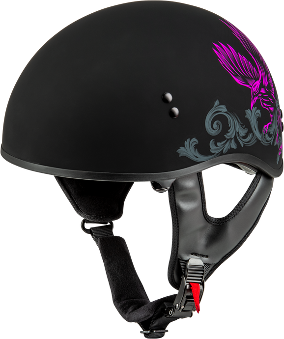 HH-65 CORVUS HELMET MATTE BLACK/PURPLE/GREY XL H16510966 image 1
