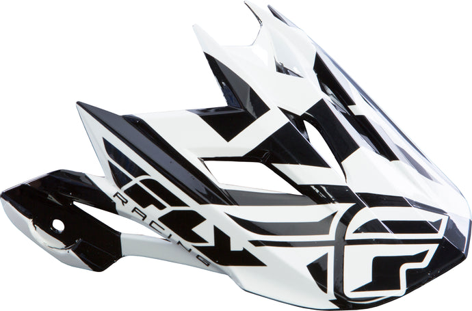 2015 DEFAULT VISOR WHITE/BLACK 73-9112 image 1