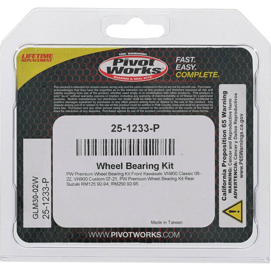 WHEEL BEARING KIT PREMIUM 25-1233-P image 4