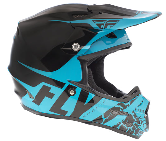 F2 CARBON FRACTURE HELMET LIGHT BLUE/BLACK XL 73-4173-5-X image 2