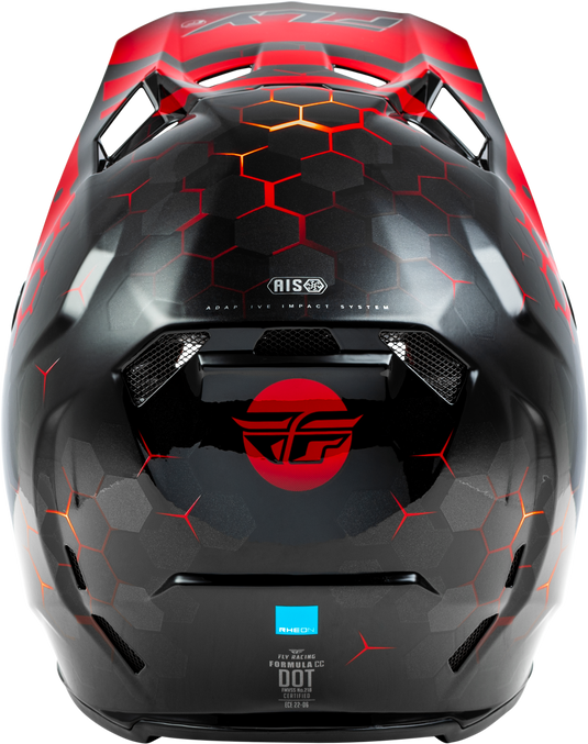 YOUTH FORMULA CC TEKTONIC HELMET BLACK/RED/ORANGE YL 73-4331YL image 2