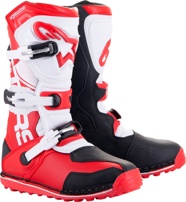 TECH T BOOTS BRIGHT RED/BLACK/WHITE SZ 13 2004017-3016-13 image 1
