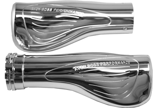 BOSS PERFORMANCE GRIPS BILLET (CHROME) ABP-22 image 1