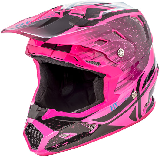 TOXIN RESIN HELMET BLACK/NEON PINK YS 73-8529-1-YS image 1
