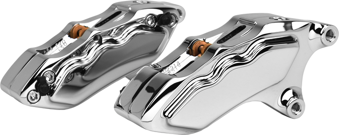 6 PIST FRONT DUAL CALIPER KIT CHROME W/ 11.8