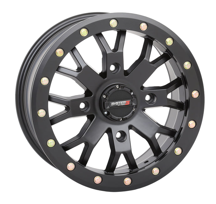 SB4 BL WHEEL 14X10 5+5 (-5MM) 4/156 MATTE BLACK 14S3-31561 image 1