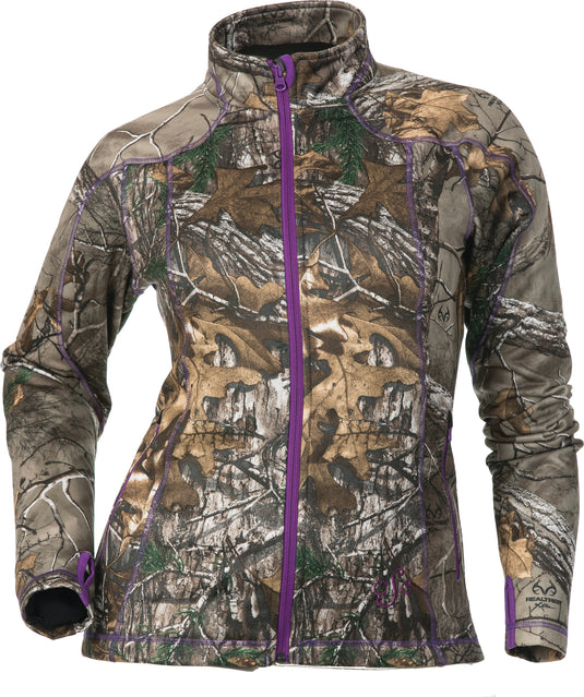 PERFORMANCE FLEECE JACKET REALTREE/PURPLE SM 21760 image 1