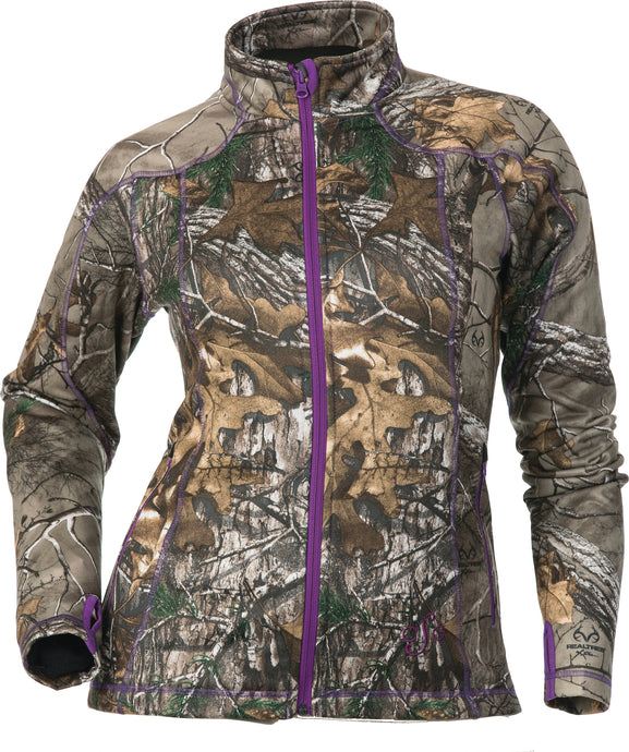 PERFORMANCE FLEECE JACKET REALTREE/PURPLE MD 21761 image 1