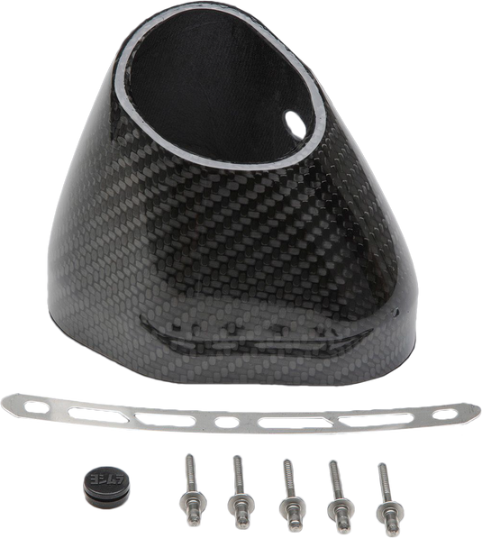 END CAP KIT LEFT SIDE R77 LH CF SLASH-CUT YM7-CFL-K image 1