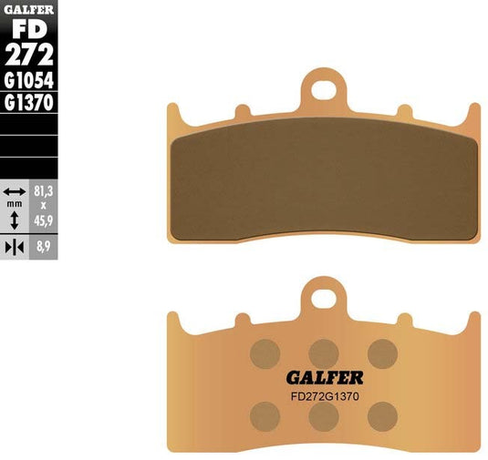 BRAKE PADS SINTERED FD272G1370 FD272G1370 image 2