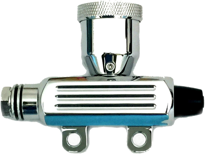 SMOOTH REAR MASTER CYLINDER CHROME 062013 image 1