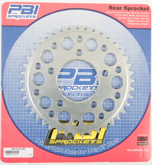 REAR SPROCKET ALUMINUM 42T-525 HON 3080-42 image 1