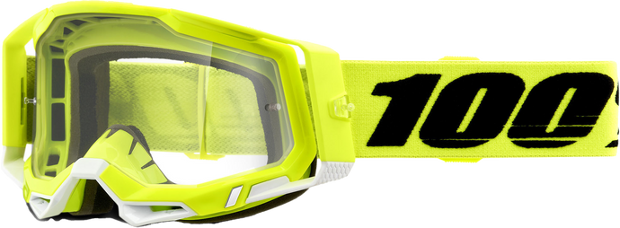 RACECRAFT 2 GOGGLE YELLOW CLEAR LENS 50009-00004 image 1