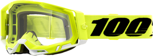 RACECRAFT 2 GOGGLE YELLOW CLEAR LENS 50009-00004 image 1