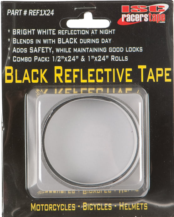 BLACK REFLECTIVE TAPE 1/2X24