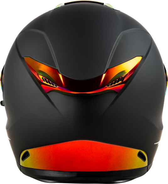 SENTINEL RECON HELMET MATTE BLACK/FIRE CHROME SM 73-8427S image 2