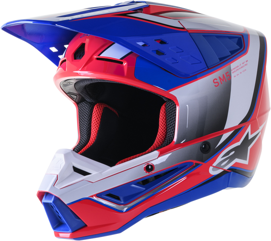 S-M5 SAIL HELMET WHT/DIVA PNK/ENAMEL BLU G SM 8306823-2387-S image 1