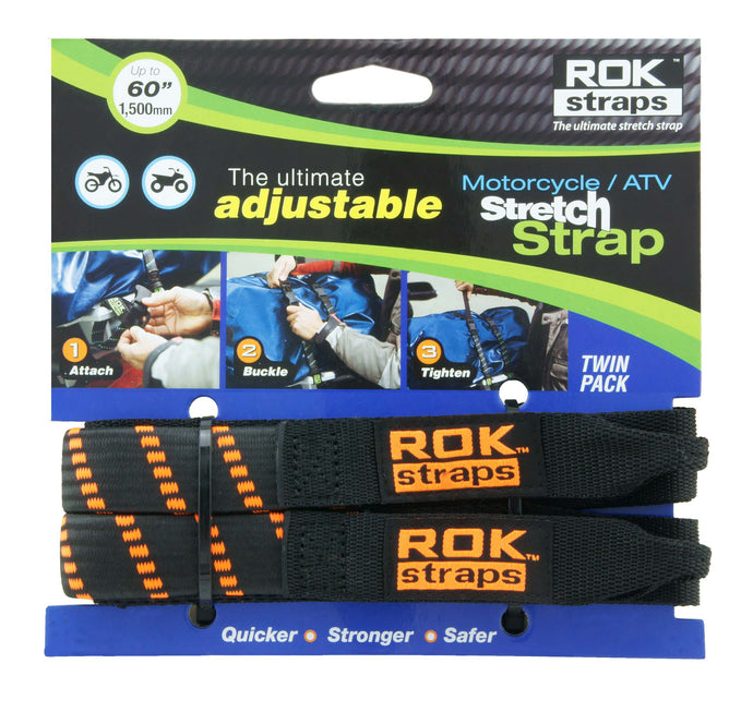 MOTORCYCLE STRAP BLACK/ORANGE 18