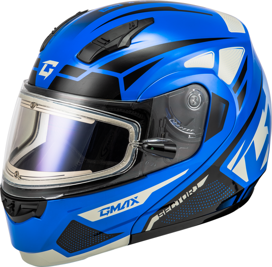 MD-04S SECTOR SNOW HELMET W/ ELECTRIC SHIELD BLUE/BLACK LG M4043976 image 1