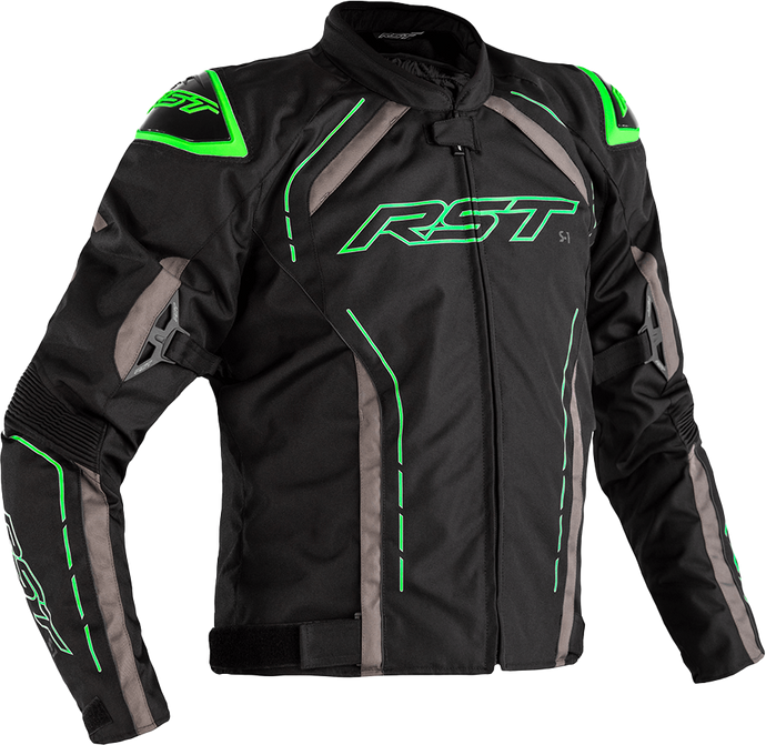 S1 CE JACKET BLACK/GREY/NEON GRN TXTL 2XL 102559NEO-48 image 1