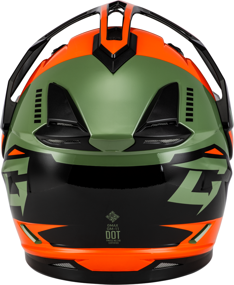 Load image into Gallery viewer, GM-11 RONIN HELMET ORANGE/GREEN/BLACK 2X A11151188 image 2
