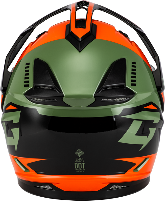 GM-11 RONIN HELMET ORANGE/GREEN/BLACK 2X A11151188 image 2