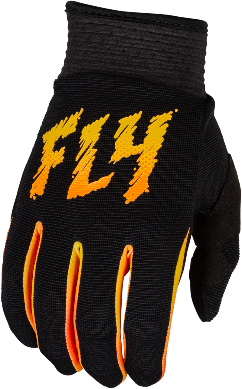 Load image into Gallery viewer, YOUTH F-16 GLOVES BLACK/YELLOW/ORANGE YL 377-211YL image 1
