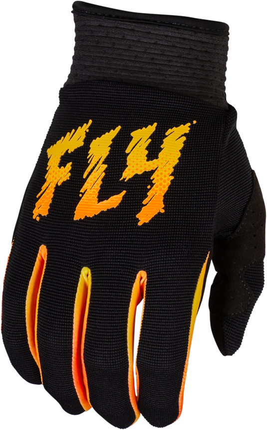YOUTH F-16 GLOVES BLACK/YELLOW/ORANGE YM 377-211YM image 1