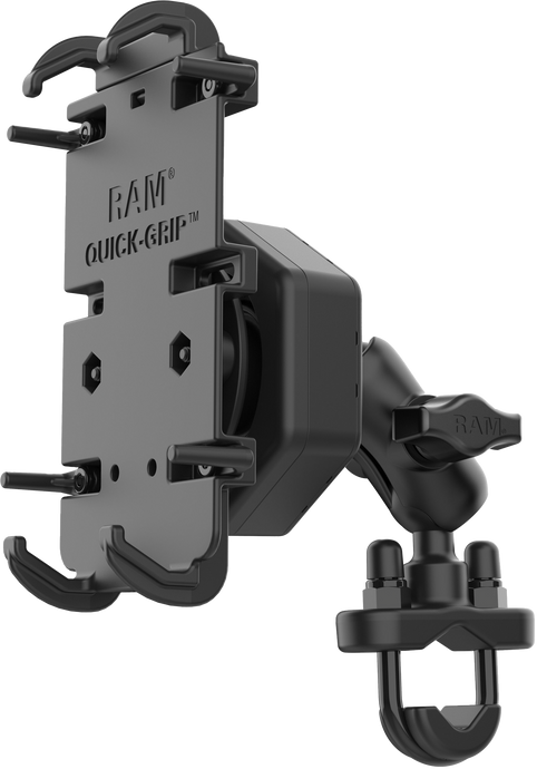 QUICK-GRIP XL PHONE MOUNT VIBE-SAFE & U-BOLT BASE SHORT RAM-B-149Z-A-PD4-462 image 1