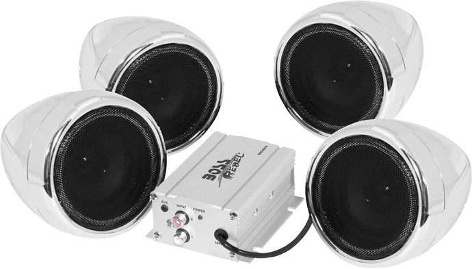 1000W 4-SPEAKER SOUND SYSTEM CHROME MC450 image 1