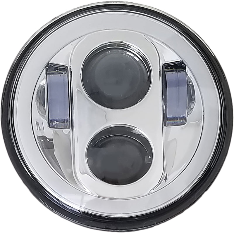 Load image into Gallery viewer, 5 3/4&quot; LED HEADLIGHT WITH FULL HALO CHROME HD5MCH image 2
