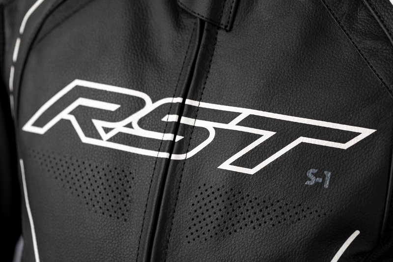 Load image into Gallery viewer, S1 CE JACKET BLACK/BLACK/WHITE LEATHER 4XL 102977WHI-52 image 3

