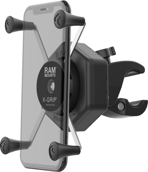 X-GRIP VIBE-SAFE L PHONE MOUNT WITH SMALL TOUGH-CLAW RAM-HOL-UN10-462-400 image 1