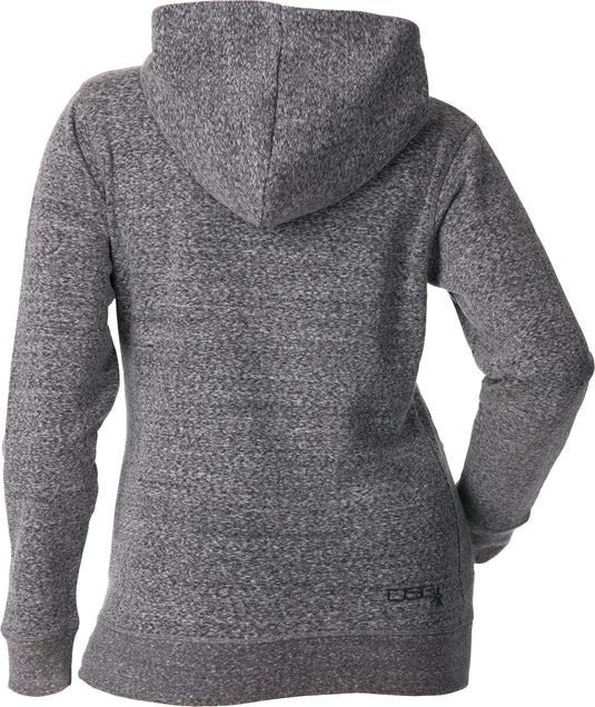 DIAGONAL ZIP HOODIE BLACK/HEATHER X 35686 image 2