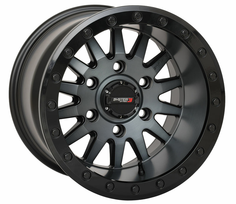 Load image into Gallery viewer, SB8 WHEEL 15X10 5+5 (0MM) 6/5.5 MATTE BRUSHED GREY 15S3-86651 image 1
