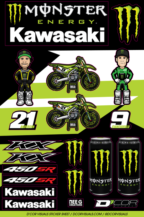 DECAL SHEETS KAWASAKI 40-20-118 image 1
