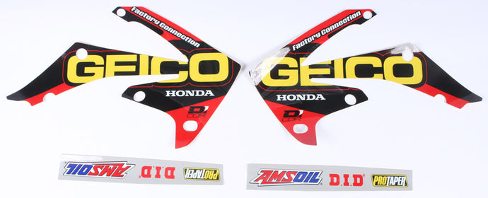 16 GEICO HONDA COMPLETE GRAPHIC KIT 10-10-829 image 1