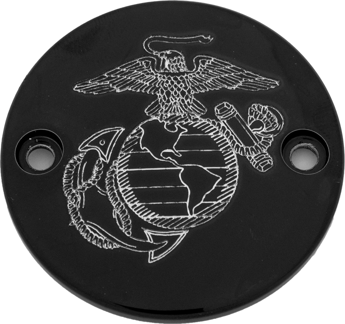 M8 TIMER COVER MARINE EGA BLACK MAR08-63BG image 1