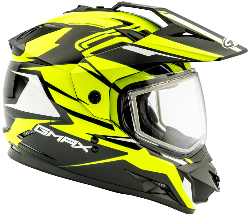Load image into Gallery viewer, GM-11 DUAL-SPORT VERTICAL SNOW HELMET BLACK/HI-VIS MD G2111685 TC-24 image 2
