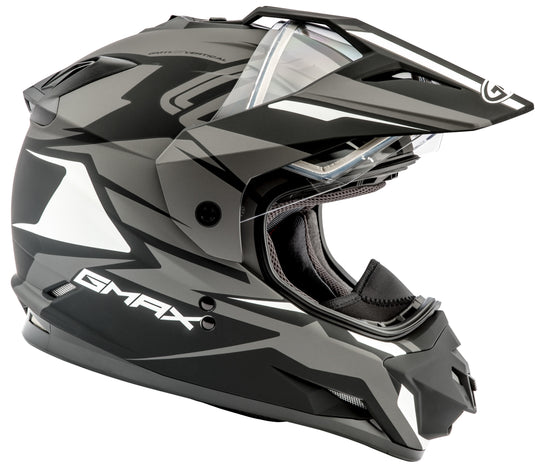 GM-11S DUAL-SPORT VERTICAL SNOW HELMET MATTE BLK/SIL XS G2111453 F.TC-17 image 3
