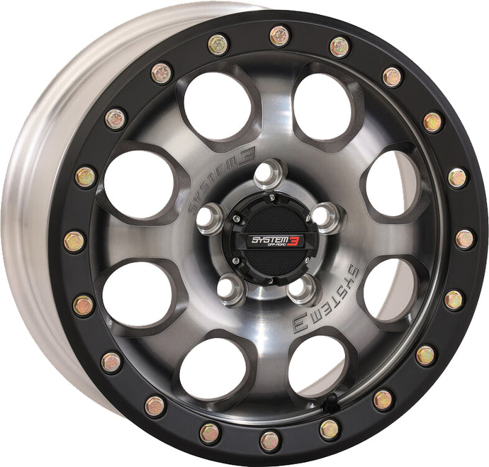 SB7 BL WHEEL 15X7 4+3 (+10MM) 5/4.5 TITANIUM 15S3-7644 image 1